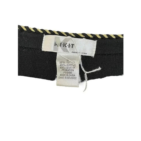 Kikit Women's Beaded Sequin Knit Cardigan Ugly Christmas Sweater Size Small‎ - Picture 4 of 6